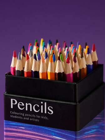 12/18/24/36/48/72pcs Colored Pencils, Starry Sky Trajectory Series Wooden Pencil Set, Vibrant Colors, Easy To Color, Durable, Suitable For Sketching, Coloring, Painting And Doodling, Handmade Stationery Art Supplies, Ideal For Artists, Holiday Gift