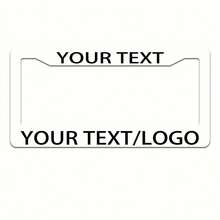 1pc Customizable Personalized Metal License Plate Frame, Custom Text License Plate Frame, 52.5x13cm, 2D Flat, Suitable For  License Plate Frames, License Plate Frame Covers, Car Accessories, Christmas Halloween New Year Holiday Gifts - Multicolor - View 9