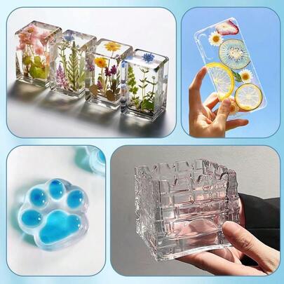 Gallon Casting Epoxy Resin Kit, 0.5 Gal Resin &Amp; 0.5 Gal Hardner, Bubble Free &Amp; Crystal Clear Ideal For DIY Crafts, Jewel...