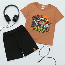 Boys' Spring And Summer Outfit Set - Stylish Boys' Clothing - Blocoirinho - Rỉ Nâu - Xem 7