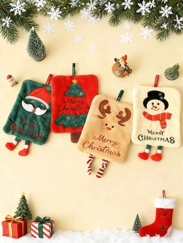 1 pezzo Asciugamani da mano natalizi, stile natalizio, perfetti come piccoli regali per feste, compleanni, matrimoni e decorazioni natalizie, carnevale, laurea e altre occasioni. Disponibili in vari stili per decorazioni natalizie e per il bagno.