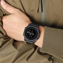 SKMEI 2626 Men's Compass Watch LED Display Pedometer Stop Watch Water Resistant Digital Sport Watch With 3 Alarms - one-size - View 9