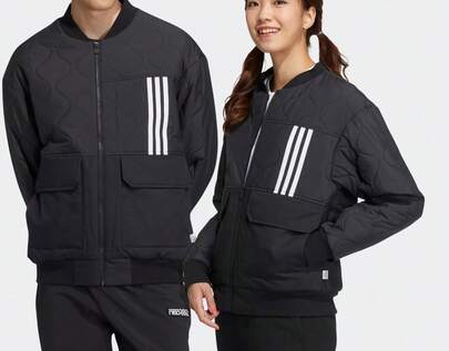 Adidas Abrigo acolchado con cuello alto casual y unisex Neo