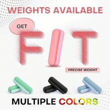Hikeen Hand Weights Set For Women Men, Soft Dumbbells Of 2 (1lb, 2lbs Or 3lbs), Walking Weight With Hand Strap For Aerobics, Jogging, Running - Hồng - Xem 6