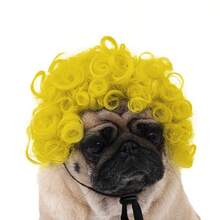 Funny Pets Wigs For Dog Rainbow Curly Dog Wig Adjustable Pet Wigs For Halloween Pet Decoration Accessories - Multicolor - View 16