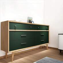 1 Roll Of Dark Green Self Adhesive Wallpaper, Wallpaper Peel And Stick, Detachable Waterproof Easy To Clean And Easy To Install Vinyl Wrap, Suitable For Kitchen Decorations/House Decor Wall Paper - Dark Green - View 6