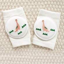 1 对婴儿爬行护膝，刺绣设计，防滑透气网眼面料，适合 0-3 岁儿童爬行、行走、户外/室内活动和防滑保护