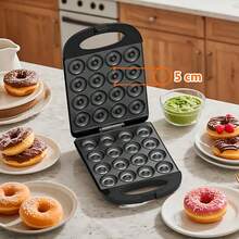 16-Hole Donut Maker, Home Mini Electric Griddle, Homemade Colorful Donut Dessert Machine, Breakfast Baking Gadget, Culinary Beginner, Dessert Lover's Home Cooking Appliance - US A Type Plug(110-127V) - View 7