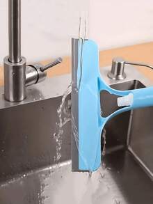 1pc 3-In-1 Glass Squeegee With Scraper And Spray Bottle, Multifunctional Handheld Shower Window Squeegee For Spraying, Cleaning And Scraping, Suitable For Windows, Car Windshields, Mirrors, Bathrooms, Cleaning Supplies And Equipment Accessories - Multicolor - View 3