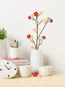 10/30pcs Artificial Mini Cherry Blossom - 1.18in Multicolor Sakura Flower Heads, Suitable For Decorative Christmas Wreath, Photo Frame, DIY Hair Accessory, Wedding Home Decoration, Thanksgiving, Valentine's Day, Spring And Summer Decoration - Multicolor - View 6