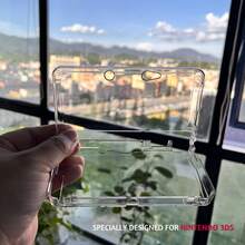 Funda protectora de carcasa dura transparente de cristal claro compatible con el controlador de juegos 3DS - transparente - Ver 8