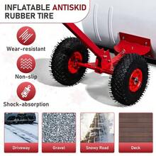 29 X 18in-Handle Snow Plow With Inflatable Wheels Heavy Duty - 1 - View 6