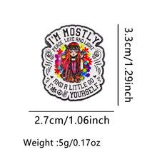 Hippie Peace Sign Brooch, Unique Enamel Lapel Pin - Personalized Badge For Backpacks And Clothes - Multicolor - View 8