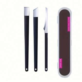 3PCS/1set High Quality Stainless Steel Black Foot Repair Tool Set, Removing Dead Skin And Calluses, Foot Repair Shop Tool Set