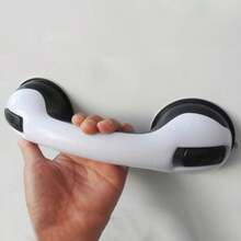 1pc Easy Install Suction Cup Shower Grab Bar, Durable Non-Bathroom Support Rail, Suitable For Elderly And Disabled - For Shower, Bathtub Or Toilet - Multicolor - View 12