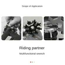 1pc 18-In-1 Snowflake Multi-Tool, Stainless Steel Snowflake Bottle Opener, Flat Head & Screwdriver Set And Wrench, Christmas Gift, Cool Camping Tool Gift For Men: Husband, Grandpa, Unique Gift For Dad From Daughter - Multicolor - View 9