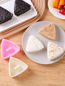 2/1pc Triangle Sushi Mold, Bento Lunch Box Shaping Mold DIY Tool, Large & Small Rice Ball Sushi Mold - Multicolor - View 3