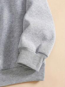 ClothesChristmas Fit Women Plus Size, Chicago Bear Head Print Sweatshirt, Round Neck Casual Sweatshirt, Suitable For Autumn And Winter, Plus Size Women's Loose And Comfortable Thanksgiving Fit WomenLoose And Comfortablewinter Clothes For Women - 杏色 - 查看 11