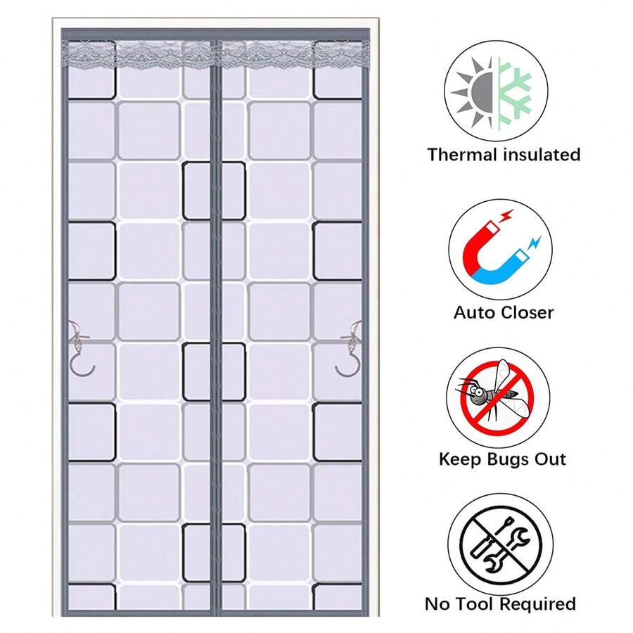 حزام باب عزل مغناطيسي، يمنع دخول الهواء البارد/الساخن، مصنوع من EVA، مناسب للغرف المكيفة والمدفأة بالهواء، مطابخ المنزل