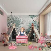 ANIVIA 12-In-1 Doll Stroller Set - Includes Doll Stroller, 11" Doll, Toy Dining Set, Doll Bed, Play Mat, Feeding Toys, Diaper Bag, Daycare Role Play Set, Ideal Holiday & Birthday Gift For Children