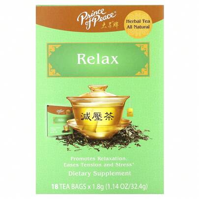Prince Of Peace Herbal Tea, Relax, 18 Tea Bags, 1.14 Oz (32.4 G)