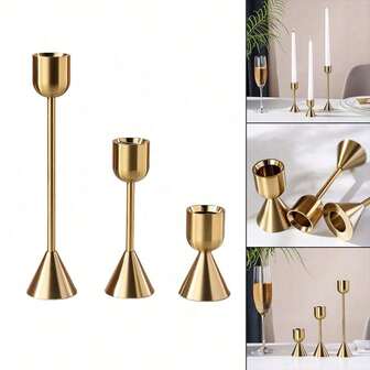 Romantic Candle Holder, Vintage Metal Iron Decor, Bronze-Color Candle Holder, Decorative Item, Wedding Prop, Candle Holder Base Gift, Birthday & Graduation Gift