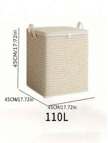 Extra-Large 220-Liter Fabric Storage Box With Zipper, Heavy-Duty Fabric Organizer, Space-Saving Wardrobe Organizer, Multifunctional Storage Box For Bedding, Clothes, And Underwear, Lightweight And Portable Design, Zipper Closure, Storage Solution For Quilts And Bed Sheets, Portable Storage Box, Fabric Construction, Under-Bed Storage, Under-Bed Storage