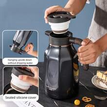 304不锈钢咖啡壶家用茶壶热水壶户外保温瓶便携式露营水壶返校 - 彩色 - 查看 10