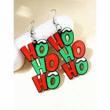 2pcs/1Pair Cartoon Letter Shaped Creative Earrings, Suitable For Daily Wear, Festive Party, Gift For Friends - 彩色 - 查看 9