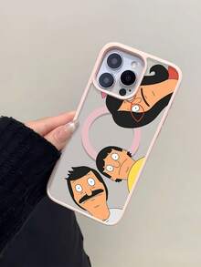 Bobs Burgers Family Fun Element-Design Phone Case, Suitable For IPhone Models 16, 15, 14 Pro Max, 13, 12, 11, XR, XS Plus Phone Cases, Made Of TPU Silicone Material, Providing Shock And Drop Protection, With Drop Protection Function, And Has A Very Good Hand Feel. It Is The Most Suitable Gift For Family, Friends, And Loved Ones. - Pink LB66 - View 3