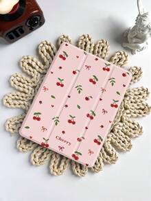 Kingsung 樱花蝴蝶结图案平板电脑保护套，兼容 iPad 9.7/10.2/10.5/10.9/12.9/Pro 11（第十代）、Galaxy Tab S6 Lite 10.4 英寸、Kindle Paperwhite 第十二代（2024 年款）、Kindle 第十一代（2022 年款），克拉拉色，柔软防震保护，智能支架/自动唤醒/睡眠功能 - 彩色 - 查看 3