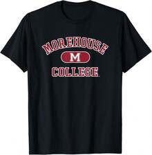 Morehouse Maroon Tigers Varsity Logo Officially Licensed T-Shirt - Black - View 1