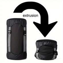 Large Capacity Thickened Sleeping Bag And Gear Organizer Bag (1-Pack) - Thickened Compression Bag With Zippered Compartments And Side Pockets, Made Of Durable Polyester, Suitable For Camping, Travel, And Hiking - Compatible With Sleeping Bags, Backpacks, And Mattresses