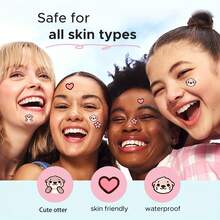 32 adesivos para acne, cobrindo acne e manchas, adesivos para acne que cobrem acne e manchas, adesivos para manchas no rosto e na pele, padrões fofos