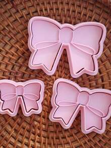 Cute Butterfly Bowknot Shaped Cookie Cutters DIY 3D Bow Pressable Biscuit Moulds Stamps Embossers Cake Making Tools