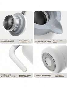 PHILIPS Bình nước giữ nhiệt AWP2622, Lớp lót bên trong bằng thép không gỉ 316, Công nghệ khóa chân không giúp giữ nhiệt lâu dài, Thiết kế chống rò rỉ và di động, Thích hợp sử dụng hàng ngày tại văn phòng và các hoạt động ngoài trời, Màu trắng - trắng - Xem 7