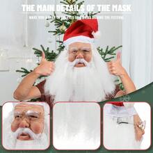 Realistic Mask With Hat & Beard For Christmas Cosplay Costume Latex Face Mask - D - View 4