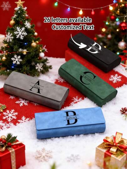 Spersonalizowane etui na okulary, minimalistyczne, wysokiej jakości, ręcznie robione pudełko na okulary korekcyjne dla studentów, okulary przeciwsłoneczne, przechowywanie okularów optycznych, zabezpieczenie przed zgubieniem