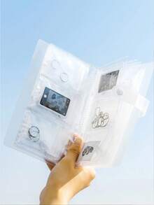 160/84格磨砂透明首饰收纳盒，防氧化首饰整理袋，多功能饰品袋，PVC首饰袋，小型透明首饰袋，纪念品小饰品耳环收纳袋，旅行饰品盒，首饰收纳盒，多层INS风首饰收纳盒 - 白色 - 查看 13