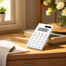 8-Digit Classic Black & White Calculator, - Memory, Square Root, Solar Powered, Suitable For Office, Finance, Student Work, Home Accounting, Practical Tool To Improve Efficiency, Simple & Durable, High Cost-Performance - Multicolor - View 6