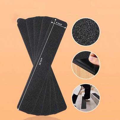 2Pcs Anti-Slip Stickers,Anti-Slip Stair Mats,Pre-Cut Anti-Slip Tape For Stairs,Room Decor,Home Decor,Increase Friction,Suitable For Indoor And Outdoor Stairs,Steps And Skateboards,Outdoor Anti-Slip Strips