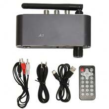 Receptor De Música Hifi Bluetooth 5.2 Audio Estéreo de audio inteligentes inalámbricas BT Music para Hombre Mujer - Negro - Ver 1