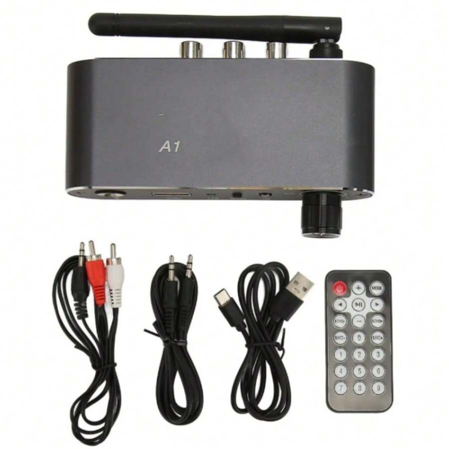 Receptor De Música Hifi Bluetooth 5.2 Audio Estéreo de audio inteligentes inalámbricas BT Music para Hombre Mujer - Negro - Ver 1