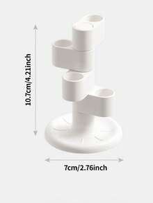 2 件装 360° 旋转台面牙刷架 - 四层树形设计浴室收纳架，多功能，可放置化妆刷和笔 - 彩色 - 查看 10