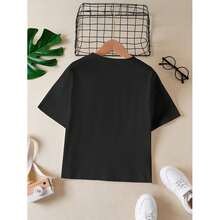 Camisetas para niñas - Negro - Ver 3