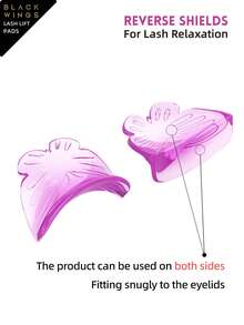 BLACKWINGS 1 Pair Reusable Eyelash Lift Kit, Includes Eyelash Perm Pad, Silicone Eyelash Lift Pads, Eyelash Curler, Applicator, Eyelash Lift Perm Solution - Multicolor - View 6