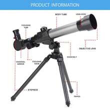 High-Resolution Refracting Telescope For Astronomy - Entry-Level Model With Tripod And 20-40x Magnification