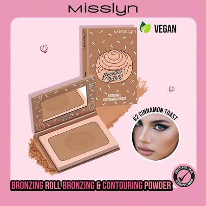  MISSLYN-Cinnadream Contouring Powder, Smooth And Blendable Texture, Ultra-Fine Powder, Long-Lasting Pigmentation, Cool-Toned For Natural Makeup Look, Face Sculpting Powder Infused With Nourishing Murumuru Butter For All-Day Radiant And Smooth Skin, Dermatologically Tested, Low Allergenicity.