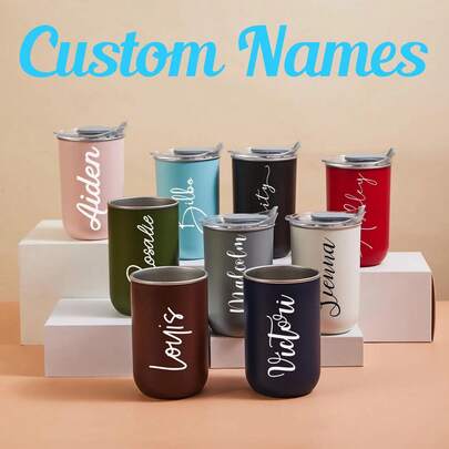 Personalized Stainless Steel Wine Tumbler With Lid, Bridesmaid Birth Flower Tumbler, Custom Insulated Travel Mugs, Name Coffee Cup For Her, Personalized Tumbler,Custom Tumblers,Insulated Tumblers,Custom Travel Mugs,Custom Gifts,Bridesmaid Gifts,Custom Drinkware,Name Tumblers,Birth Flower Cup,Tumbler With Lid,Bridesmaid Tumbler,Custom Travel Mug,Wedding Gifts.,Festive Calendar