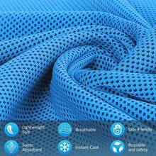 Paquete de 4 toallas de enfriamiento 40x 12 pulgadas, trapos frescos para cuello, toalla de hielo para deportes, yoga, viajes, playa, camping, crucero, gimnasio y ms, toallas hmedas para el - Paquete de 6 (azul, rosa, verde, gris oscuro, azul real y azul lago) - Ver 3